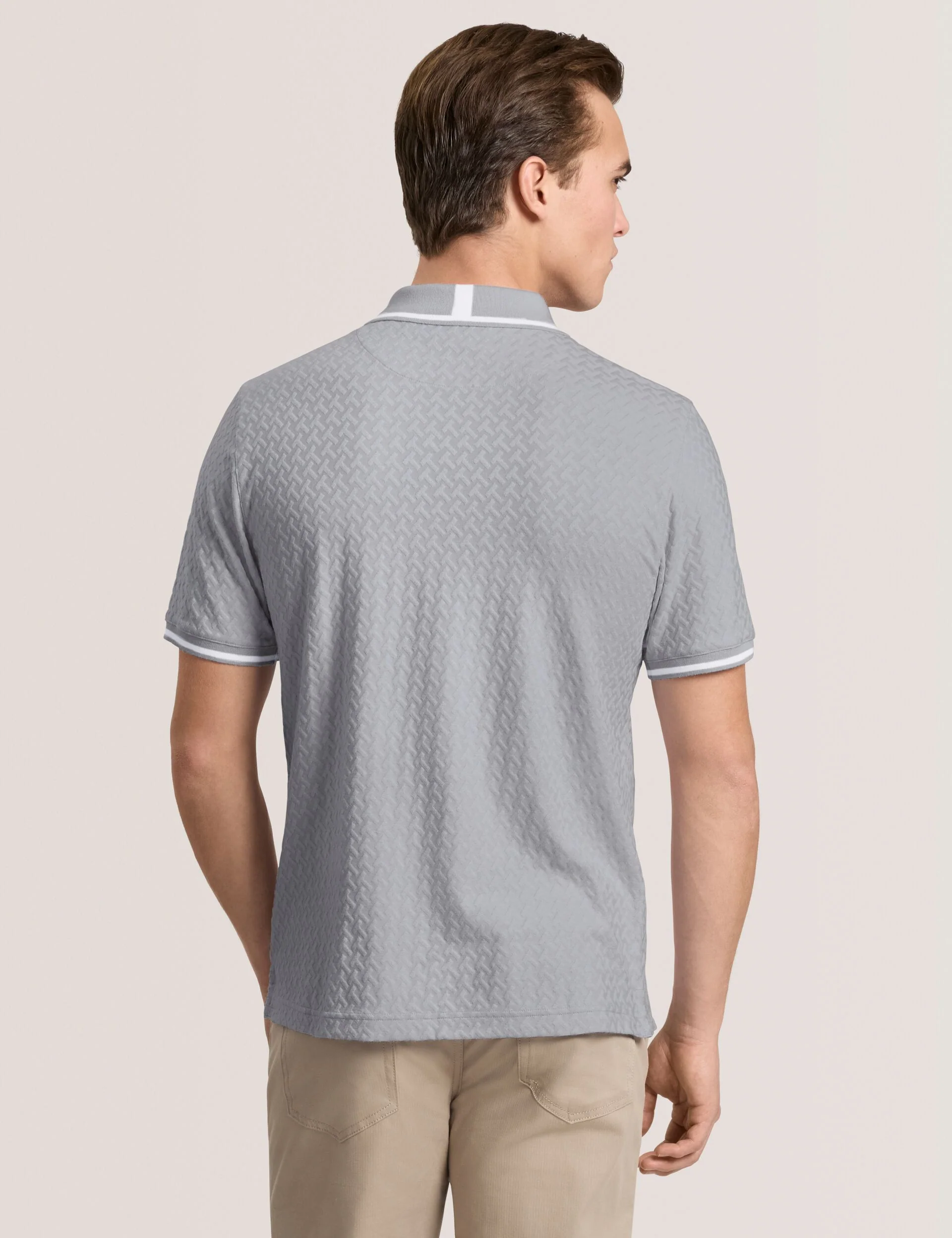 TEXTURE POLO | GREY - Image 3