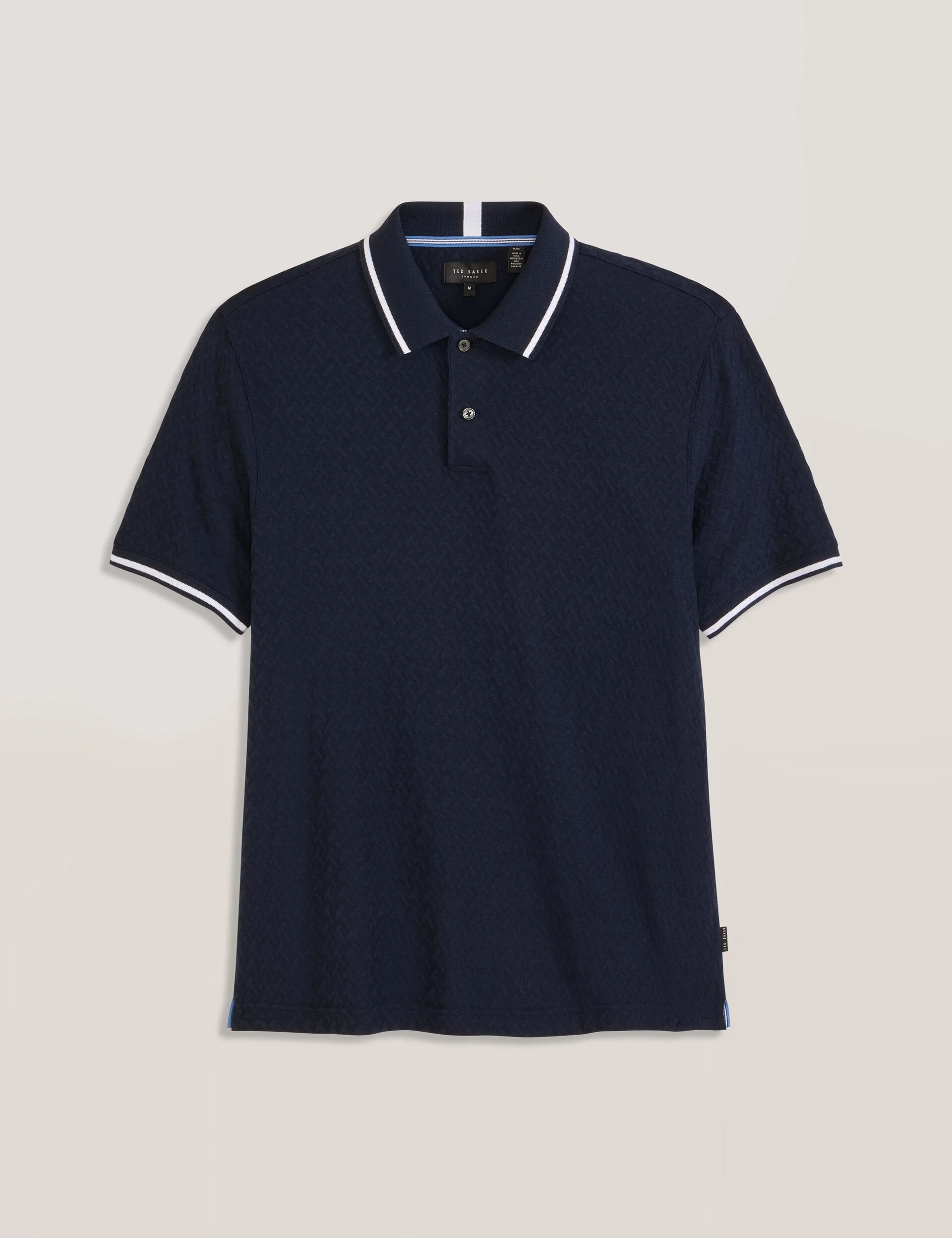 TEXTURE POLO | NAVY - Image 5